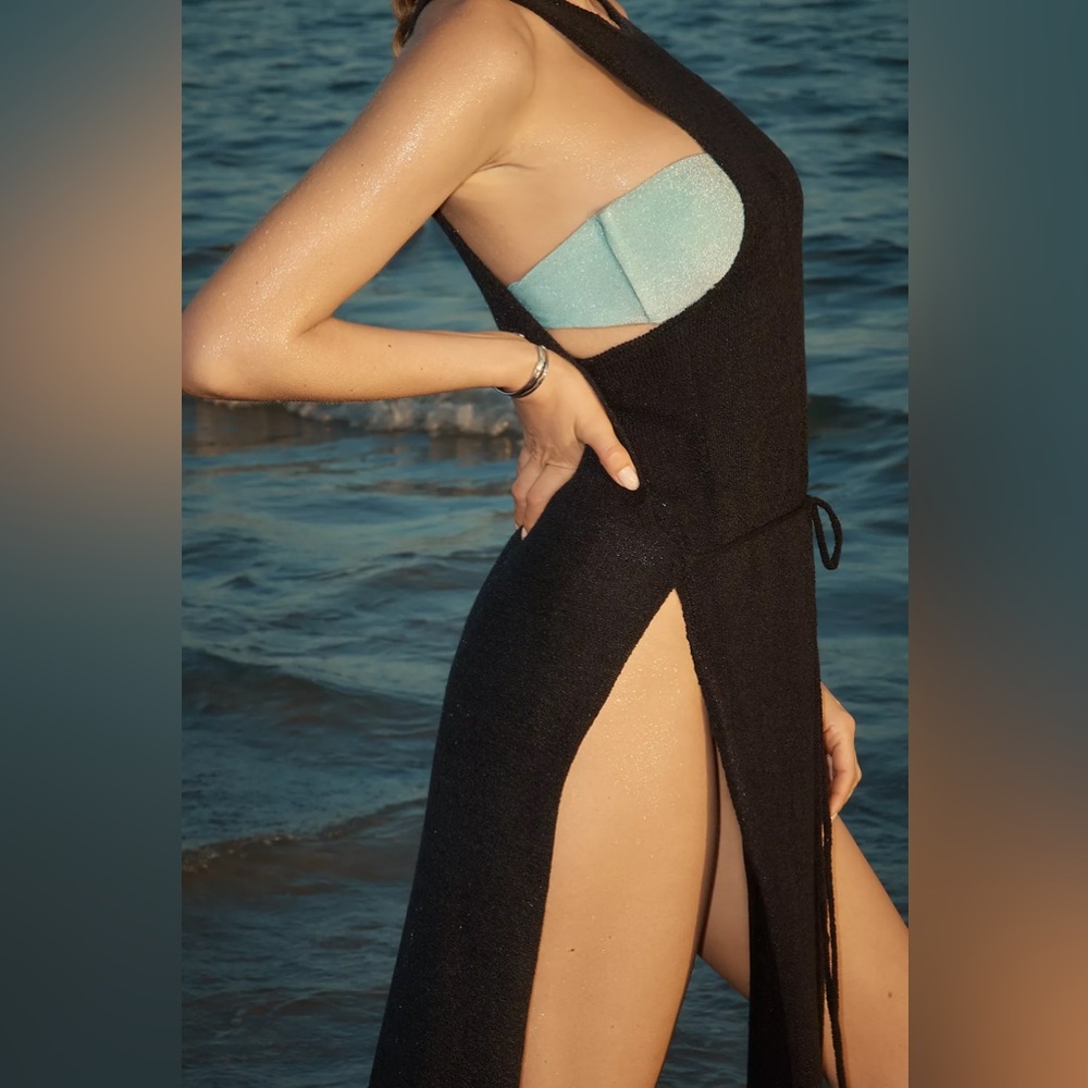 BLITHE Racerback Knit Maxi Dress